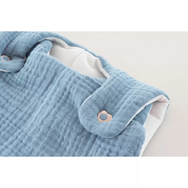 TRÄUMELAND Vnější spací pytel Liebmich Musselin Hellblau 68/74