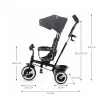 KINDERKRAFT Tříkolka Aston Malachite Grey