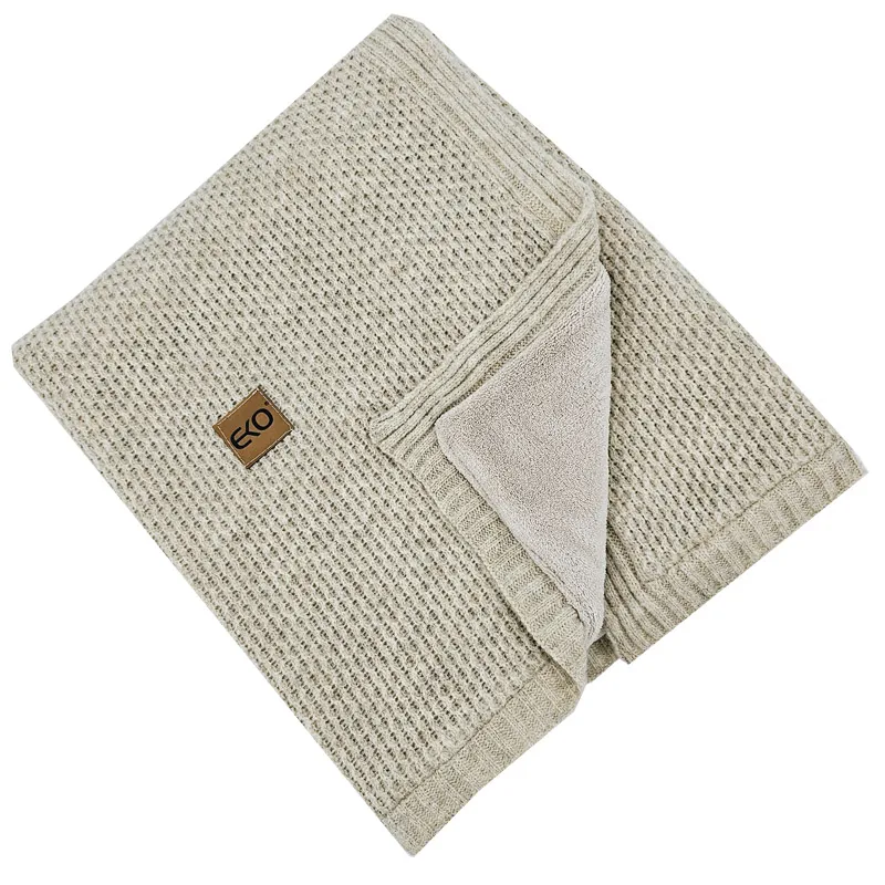 EKO Deka pletená s podšívkou Beige 100x80 cm