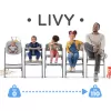 KINDERKRAFT SELECT Set jídelní židlička Livy + lehátko Calmee, Premium