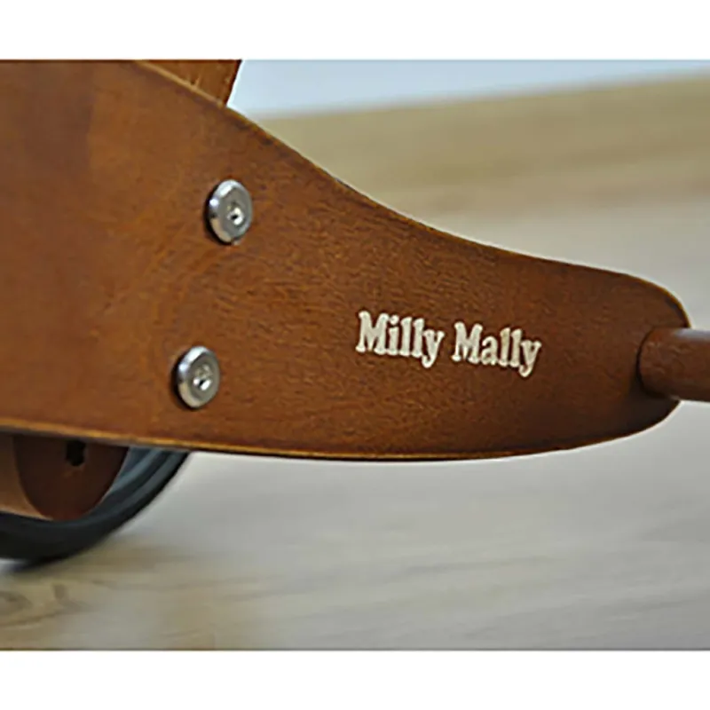 Milly Mally Dětské multifunkční odrážedlo kolo 2v1 JAKE Dark Natural