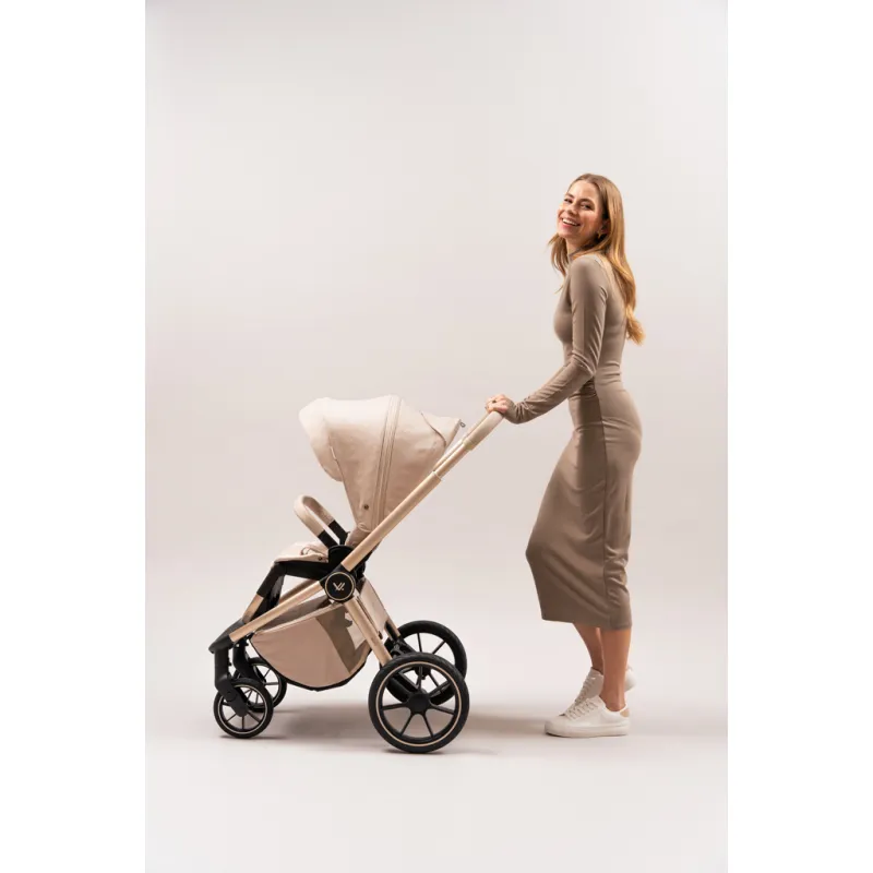 MUUVO Kočárek kombinovaný Quick Boho set 2v1 + CYBEX Aton B2 i-Size + základna
