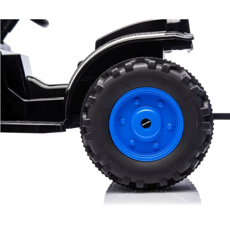 Milly Mally Elektrický traktor s vlečkou Farmer modrý