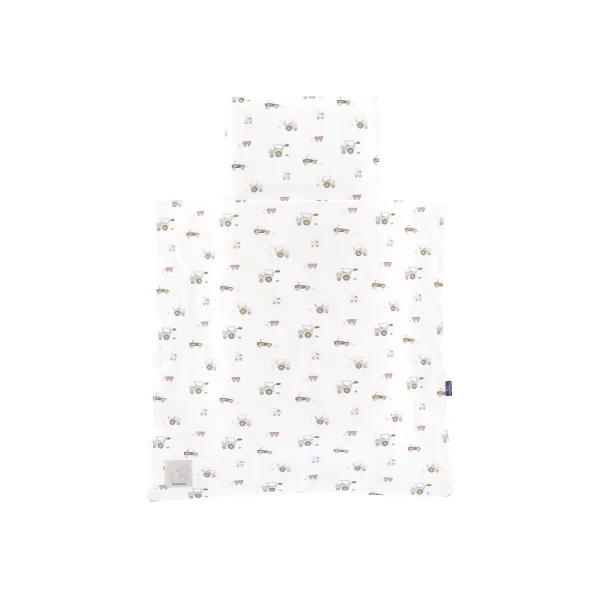 TRÄUMELAND povlečení do kolébky 80/80 + 35/40 Little Farm Grün