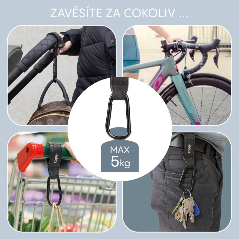 Zopa Multifunkční popruh se skobou DELUXE 2 ks