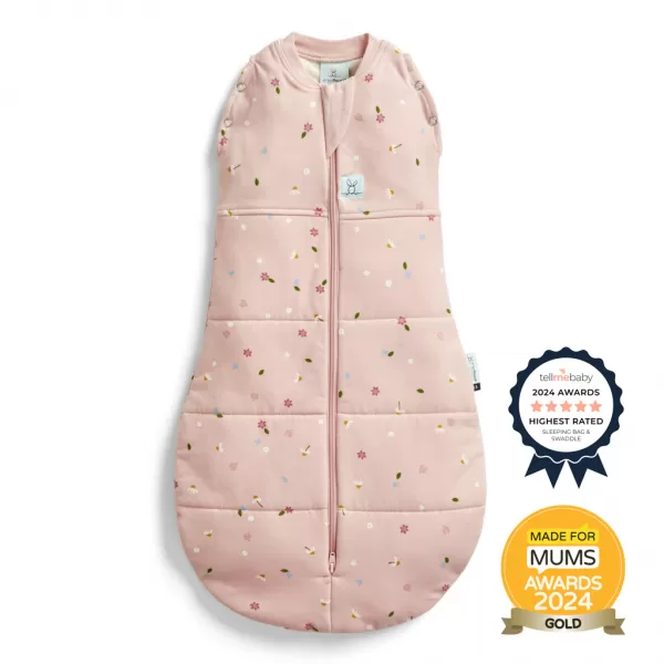 ERGOPOUCH Zavinovačka a pytel na spaní 2v1 Cocoon Daisies, 2,5 tog