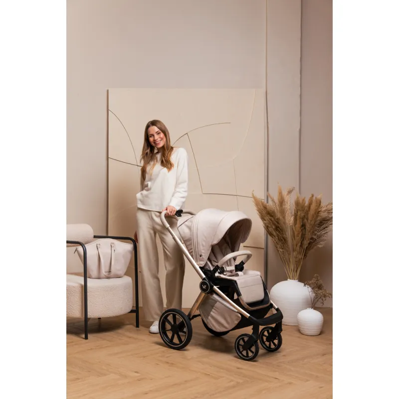 MUUVO Kočárek kombinovaný Quick Boho set 2v1 + CYBEX Aton B2 i-Size + základna