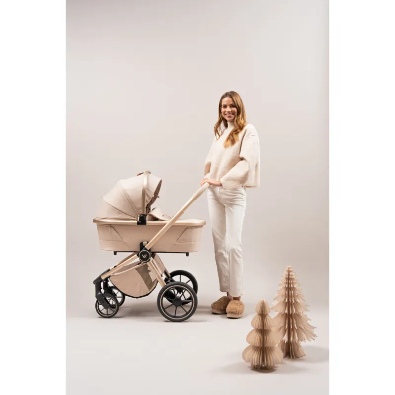 MUUVO Kočárek kombinovaný Quick Boho set 2v1 + CYBEX Aton B2 i-Size + základna