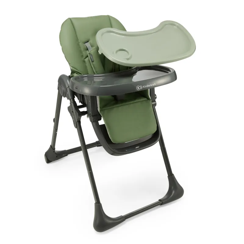 KINDERKRAFT Židlička jídelní Tummie green