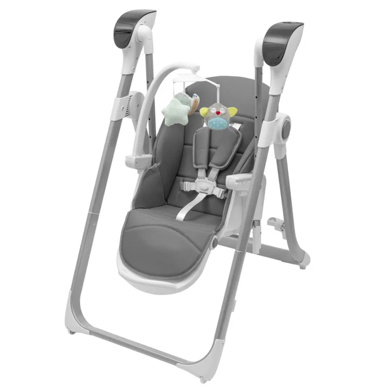 New Baby Dětská jídelní židlička 2v1 SMART grey