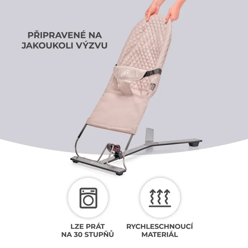 KINDERKRAFT Lehátko houpací Mimi Beige, do 9 kg