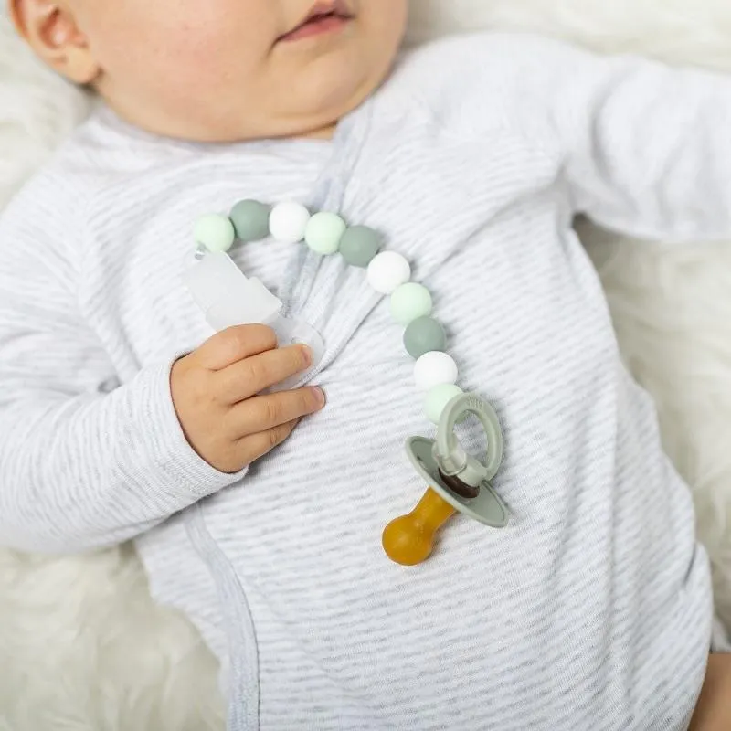NATTOU Klip silikonový mint-white bez BPA