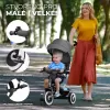 KINDERKRAFT Tříkolka Aston Malachite Grey