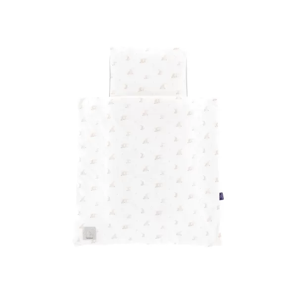TRÄUMELAND povlečení do kolébky Jersey 80/80 + 35/40 HopHop Bunny Beige