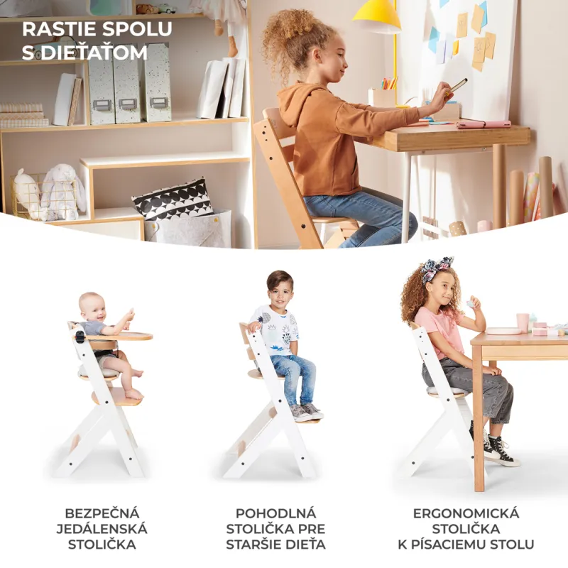 KINDERKRAFT Židlička jídelní Enock