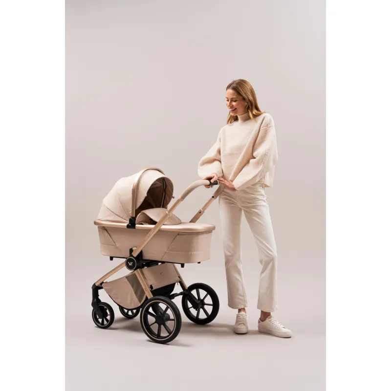 MUUVO Kočárek kombinovaný Quick Boho set 2v1 + CYBEX Aton B2 i-Size + základna