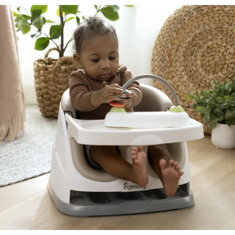 INGENUITY Podsedák na židli 2v1 Baby Base Cashmere 6m+ do 22 kg