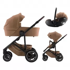 Britax Set kočárek Smile 5Z + hluboká korba + autosedačka Baby-Safe Pro