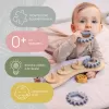 Zopa Silikonová bambusová skládačka ozubená kolečka