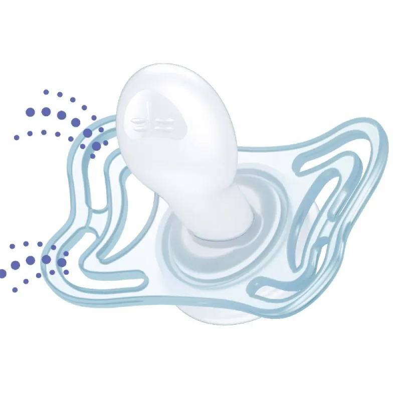 CHICCO Dudlík Physio Light silikonový noční 6-16m, 2ks