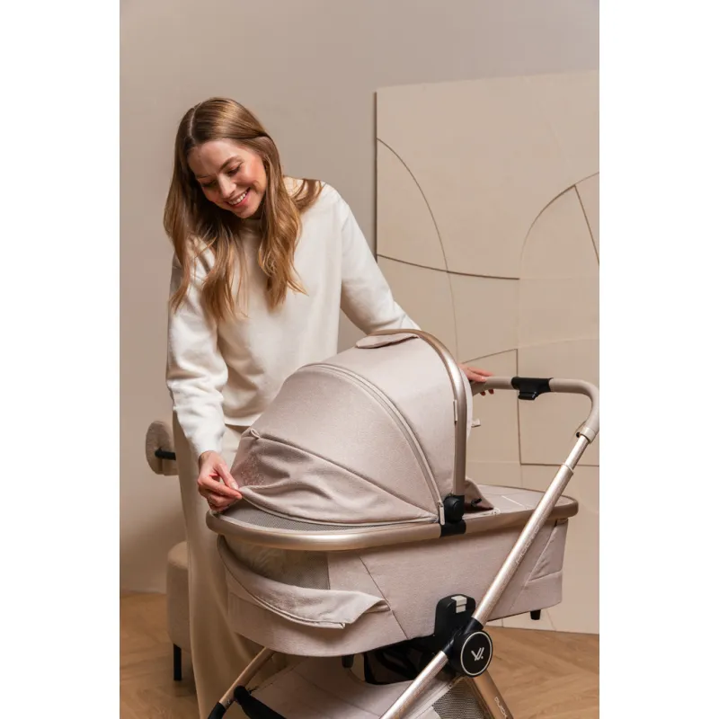 MUUVO Kočárek kombinovaný Quick Boho set 2v1 + CYBEX Aton B2 i-Size + základna