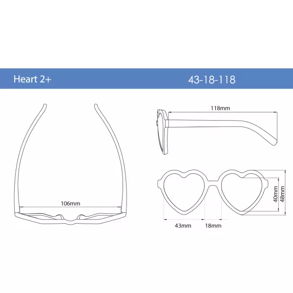 REAL SHADES Sluneční brýle Heart 2+