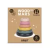 PETITE&MARS Hračka dřevěná skládací Orbit Wood of Mars 36m+