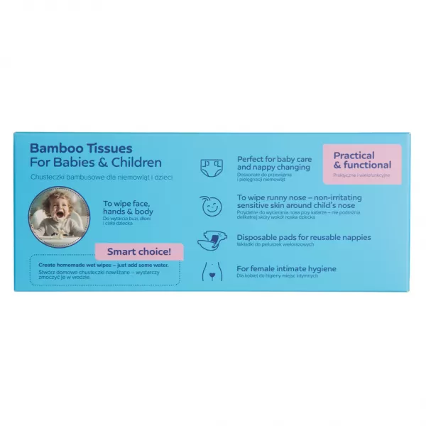 CANPOL BABIES Ubrousky bambusové 2v1, 100ks