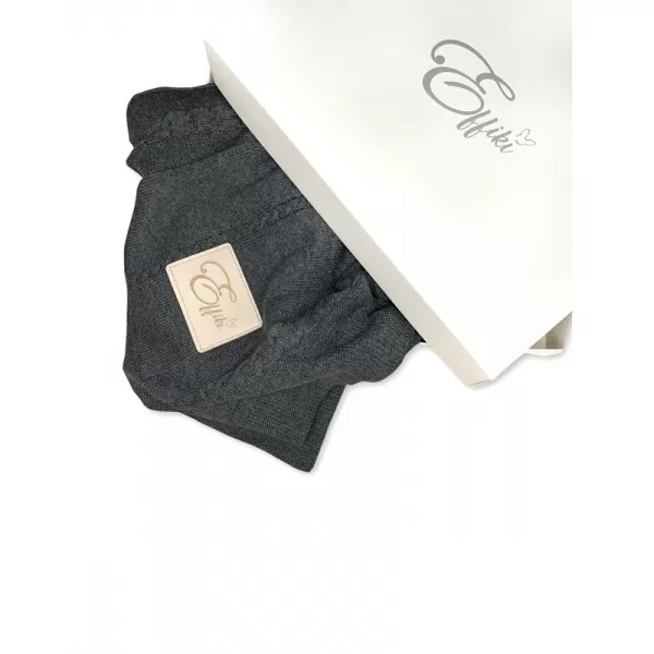 EFFIKI Deka z organické bavlny, Dark Gray