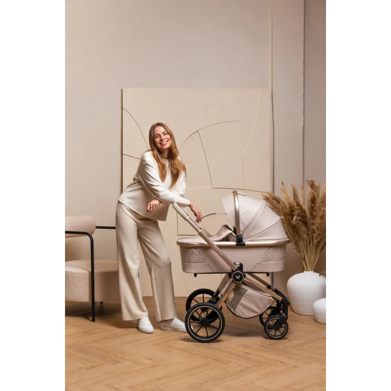 MUUVO Kočárek kombinovaný Quick Boho set 2v1 + CYBEX Aton B2 i-Size + základna