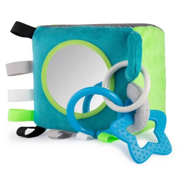 CANPOL BABIES Plyšová senzorická kostka Medvídci šedá