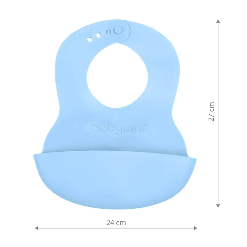 BABYONO Bryndák měkký plastový s kapsou bez BPA 6m+