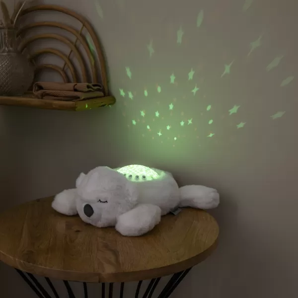 NATTOU Projektor hudební se světlem medvídek white