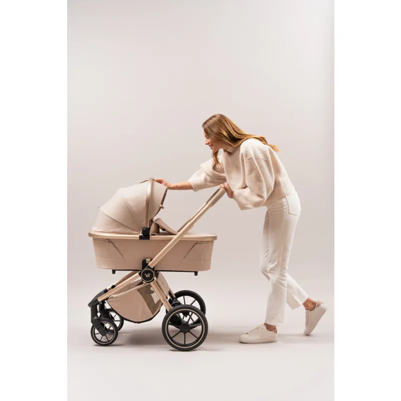 MUUVO Kočárek kombinovaný Quick Boho set 2v1 + CYBEX Aton B2 i-Size + základna