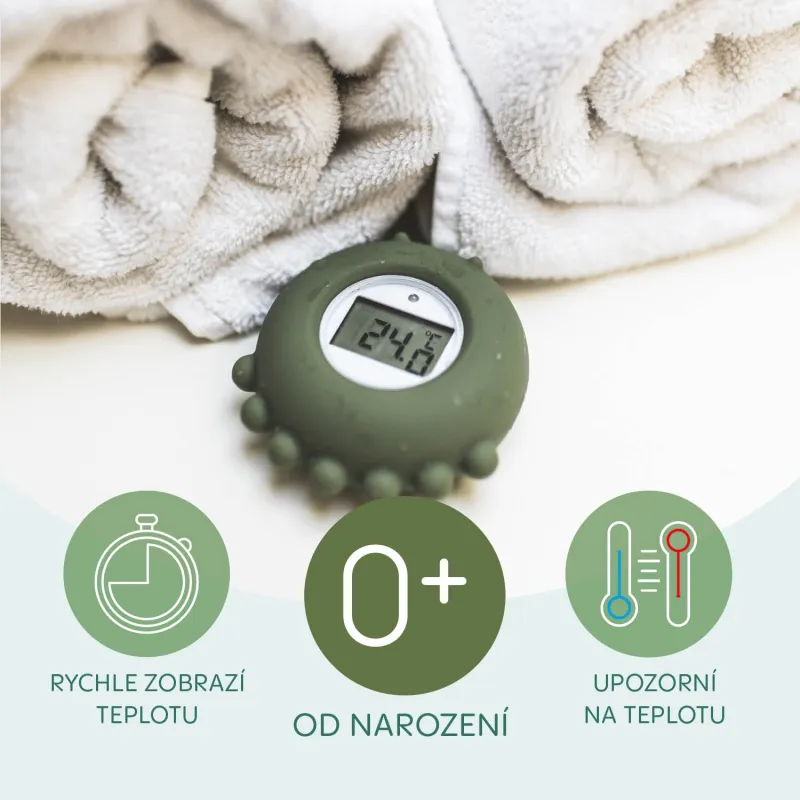 Zopa Silikonový digitální teploměr 2v1