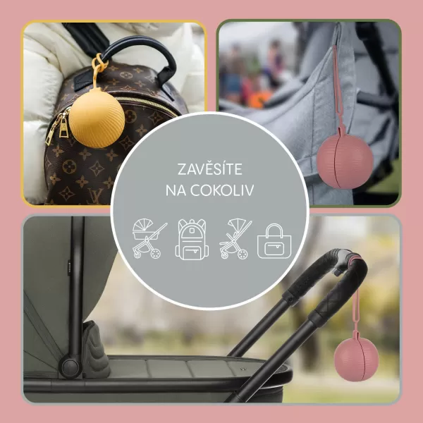 Zopa Silikonové pouzdro na dudlík uzavíratelné, Dove Grey