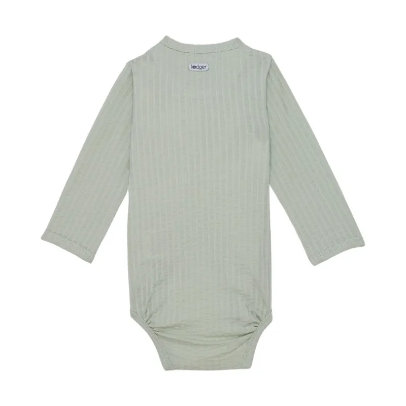 LODGER Romper LS Seersucker