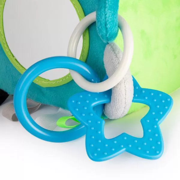 CANPOL BABIES Plyšová senzorická kostka Medvídci šedá