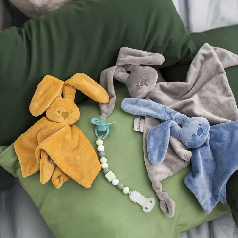 NATTOU Klip silikonový mint-white bez BPA