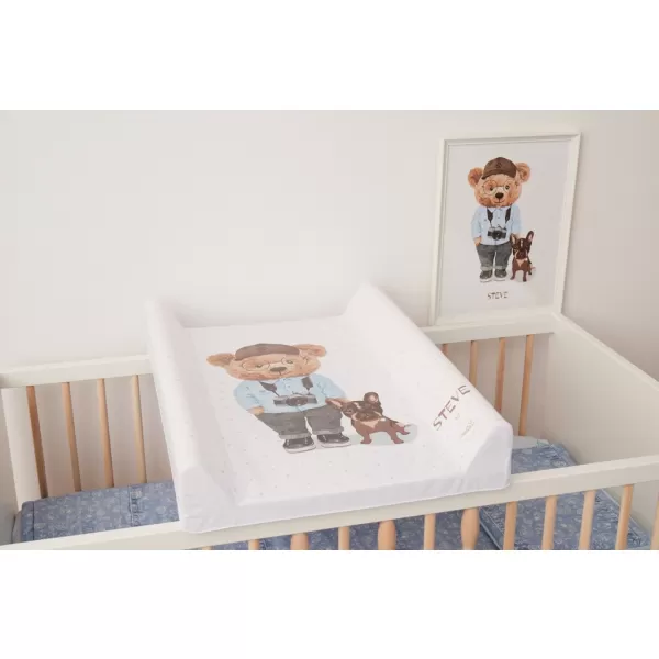 CEBA Podložka přebalovací 2-hranná s pevnou deskou (50x70) Comfort Fluffy Puffy Lea