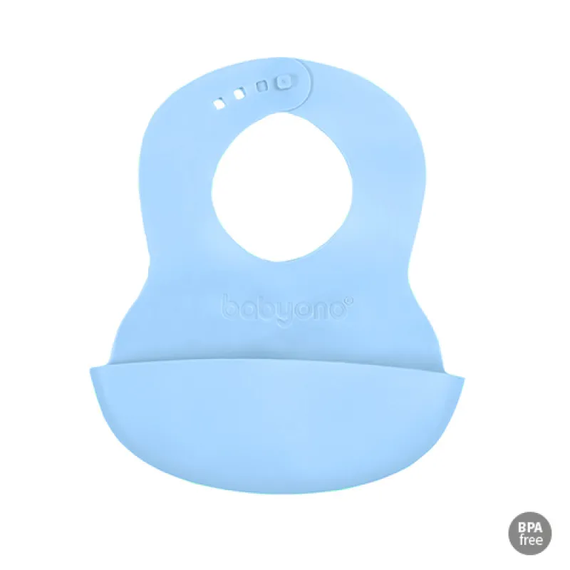 BABYONO Bryndák měkký plastový s kapsou bez BPA 6m+