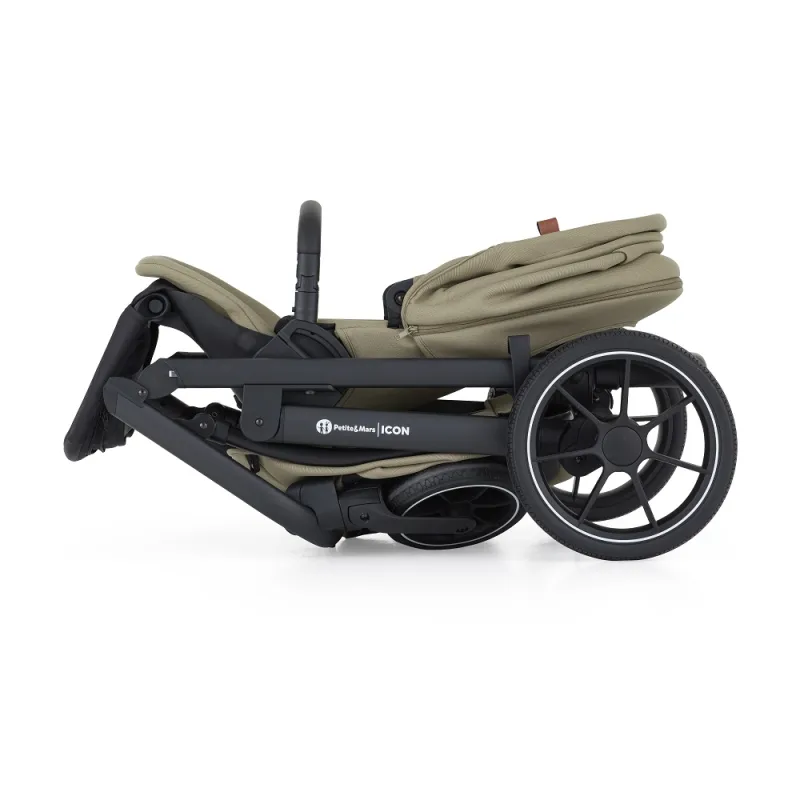 PETITE&MARS Kočárek kombinovaný ICON 2v1 XXL RWS + CYBEX Aton B2 i-Size + základna