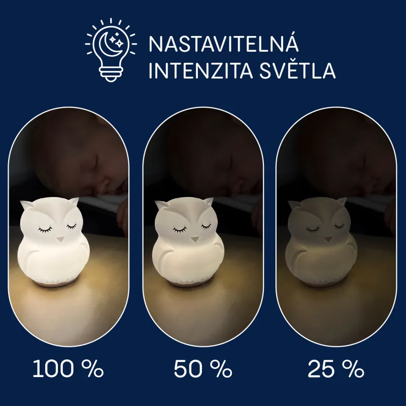 Zopa Silikonová LED noční lampička vel. M