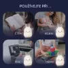 Zopa Silikonová LED noční lampička s hudbou vel. L