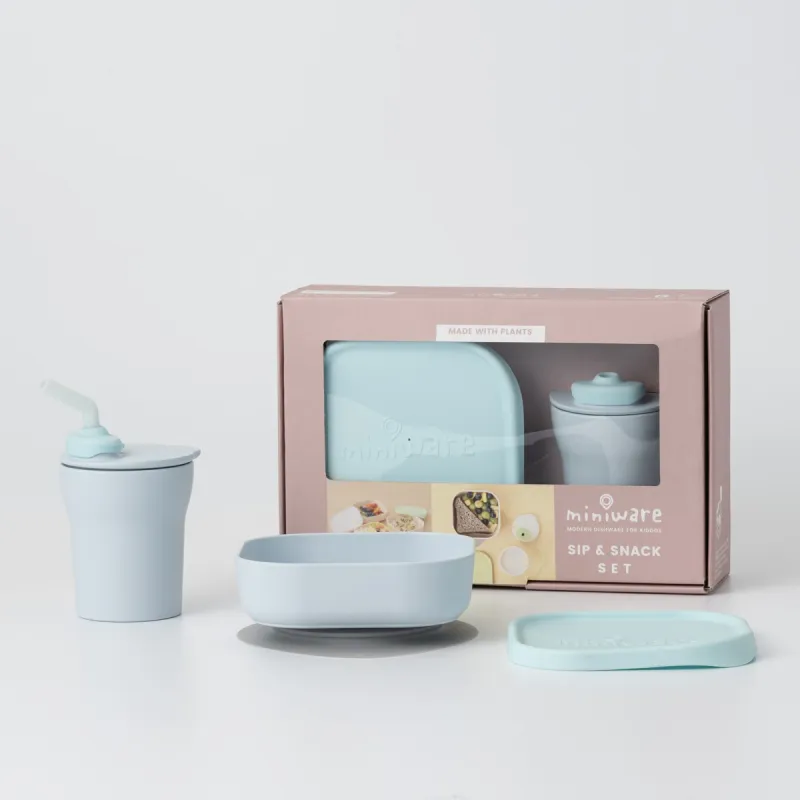 MINIWARE Set Sip & Snack Aqua/Aqua
