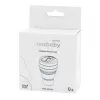 New Baby Silikonový skládací hrnek 350 ml 2v1 šedý