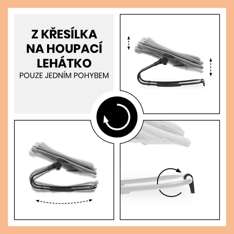 Hauck Křesílko Bouncer 3v1 na židličku Alpha+/Beta+