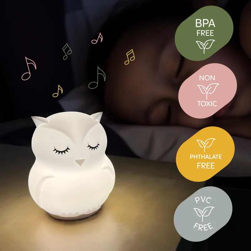 Zopa Silikonová LED noční lampička s hudbou vel. L