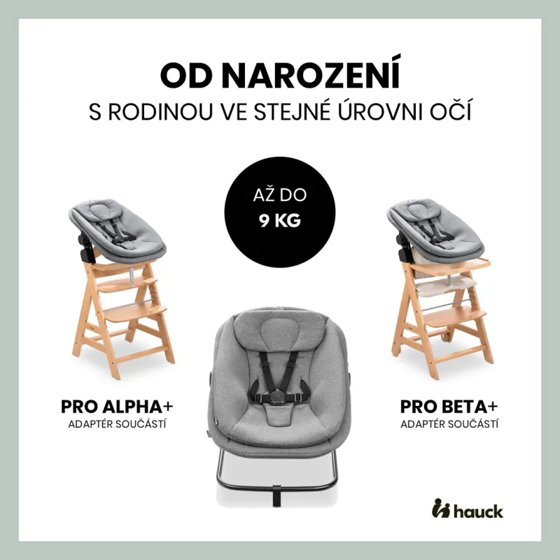 Hauck Křesílko Bouncer 3v1 na židličku Alpha+/Beta+