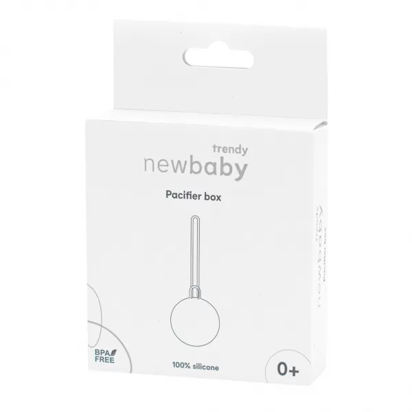 New Baby Silikonový obal na dudlík béžový